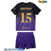 Maglie da calcio Barcelona Andreas Christensen #15 Seconda Maglia Bambino 2026-27 Manica Corta + Pantaloni corti)